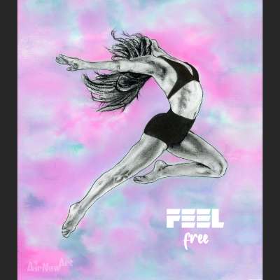 Feel free - Illustration par Aline Hernu - Studio AirNew Art
