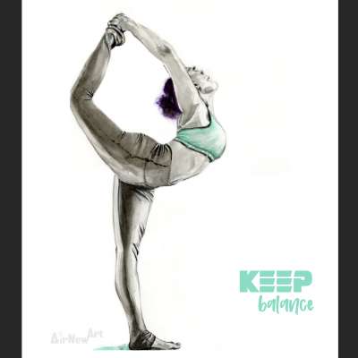 Keep Balance - Illustration par Aline Hernu - Studio AirNew Art