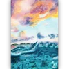Aquarelle originale, contemporaine, moderne et revivifiante. Paysage en mer sur l'île de Lady Elliot Island en Australie. Collection Voyeageons en Peinture, #travelwithairnewart - Peinture par Aline Hernu - Studio AirNew Art. Papier 300g/m2 dimensions 21 x 28 cm