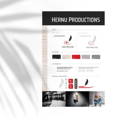Breadboard pour Hernu Productions - Design par Aline Hernu - Studio AirNew Art