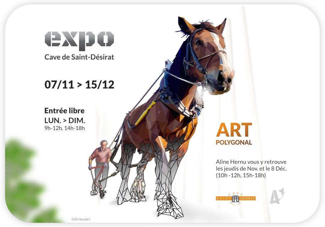 airnewart cave saint desirat affiche expo ardeche 2024 banniere web