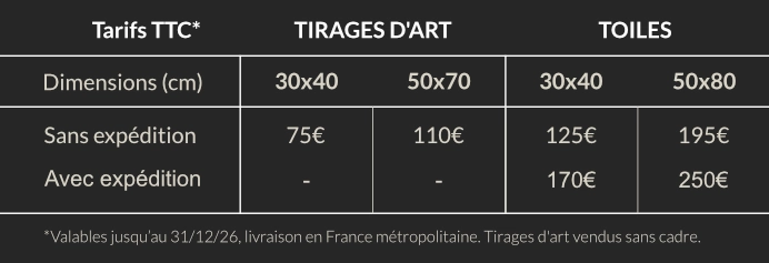 Tarifs impression à la demande 2026 - Art Polygonal - AirNewArt - tel